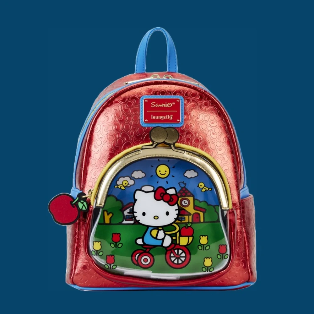 Loungefly Sanrio‎ Hello Kitty 50th Anniversary Metallic Mini Backpack and Wallet
